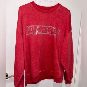 Wild fable red sweater - Los Angeles print
